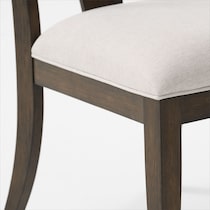 asheville dining dark brown  pc dining room   