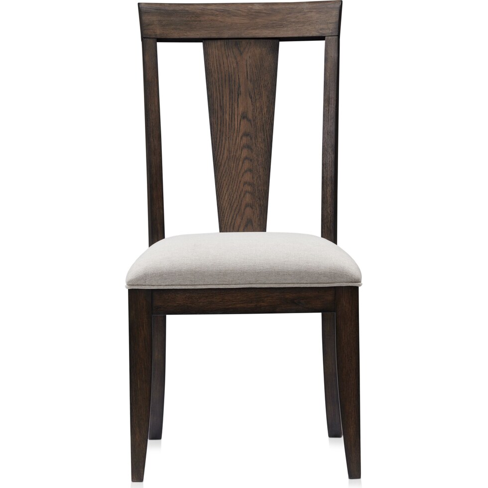 asheville dining dark brown  pc dining room   