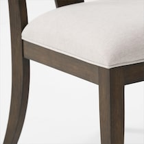 asheville dining dark brown  pc dining room   