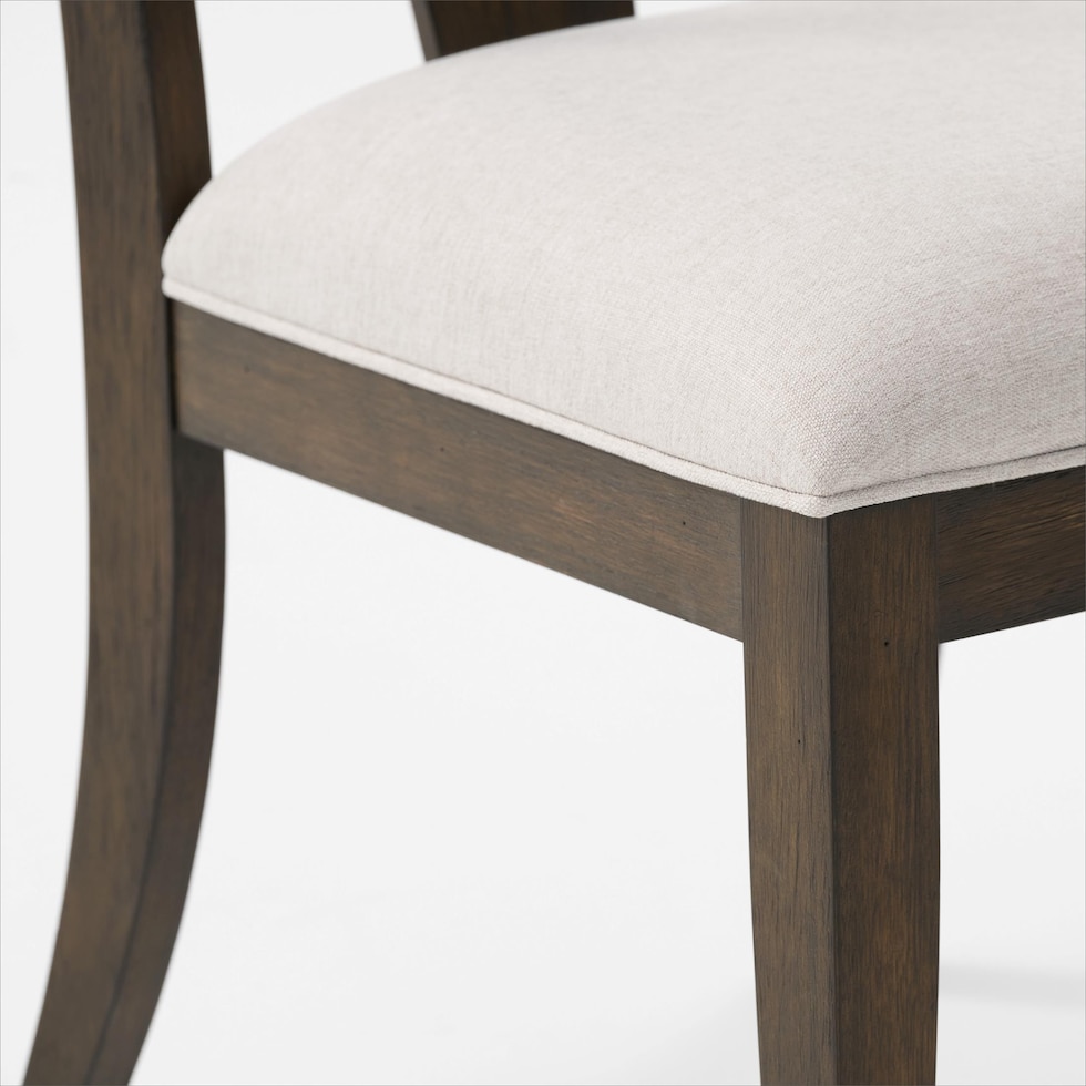 asheville dining dark brown  pc dining room   