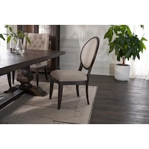 asheville dining dark brown dining chair   