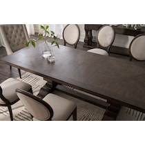 asheville dining dark brown dining table   
