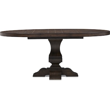 Asheville Round Extendable Dining Table - Tobacco