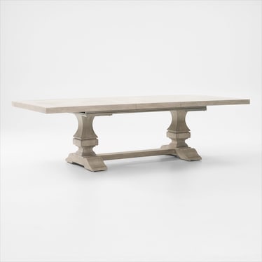 Asheville Rectangle Extendable Dining Table with 4 Splat-Back Side Chairs and 2 Host Chairs