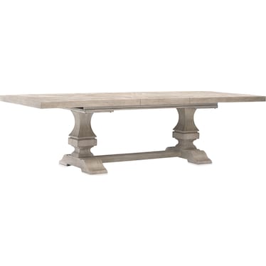 Asheville Rectangle Extendable Dining Table with 8 Oval-Back Side Chairs - Sandstone