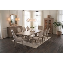 asheville dining light brown  pc dining room   