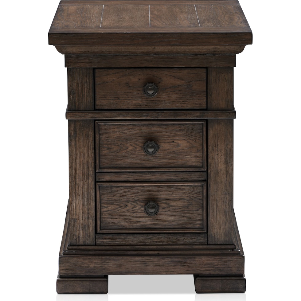 asheville tables dark brown chairside table   