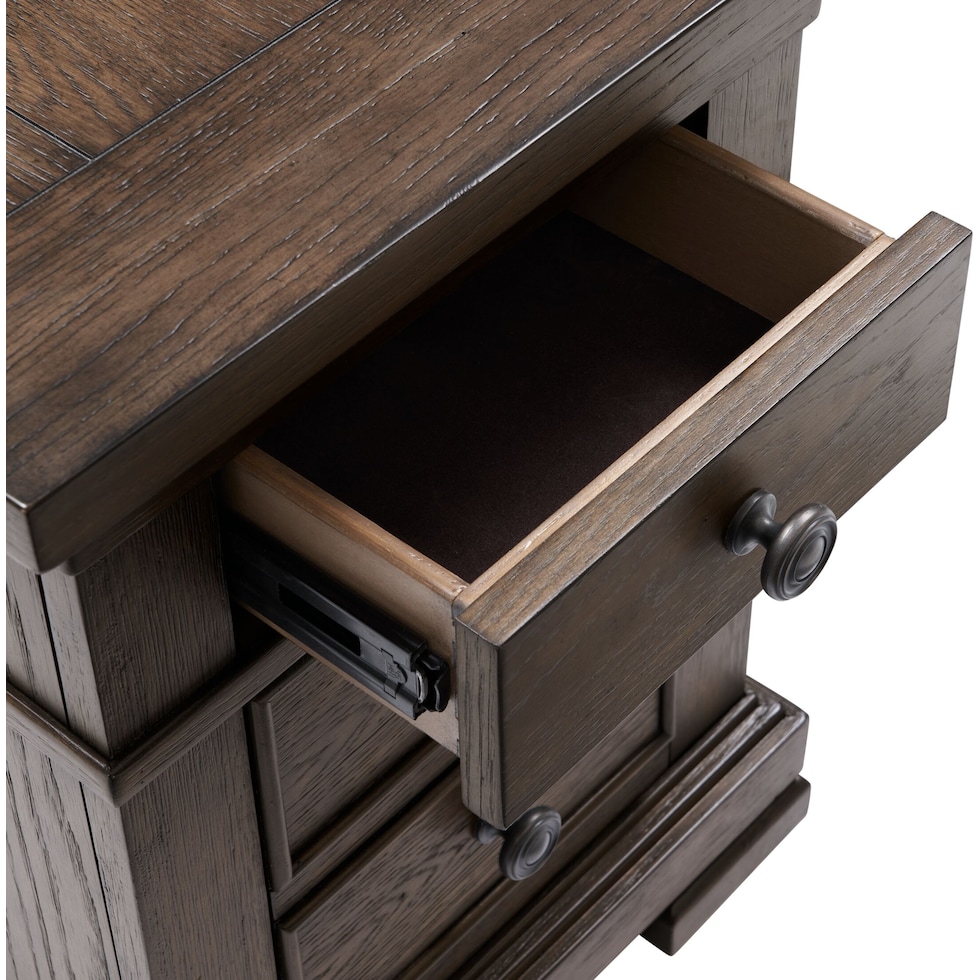 asheville tables dark brown chairside table   
