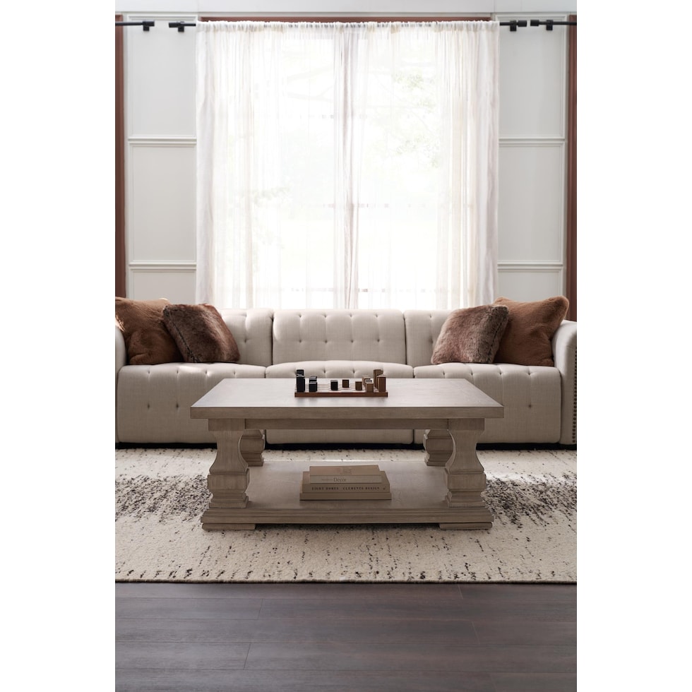 asheville tables light brown coffee table   