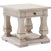asheville tables light brown end table   