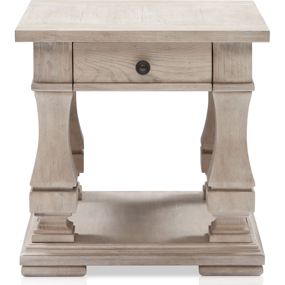 asheville tables light brown end table   