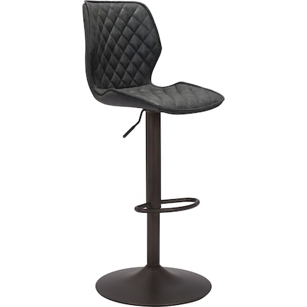 Ashford Adjustable Swivel Bar Stool - Black/Bronze