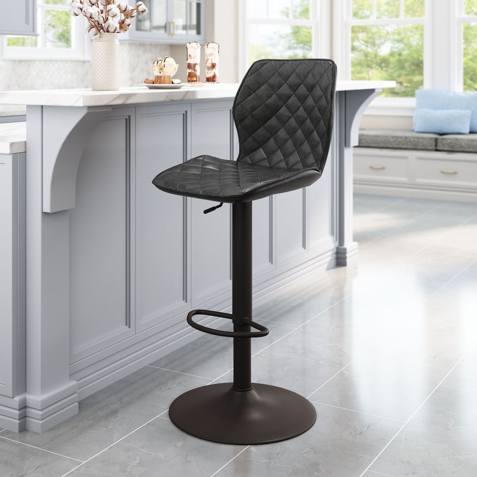 ashford black bar stool   