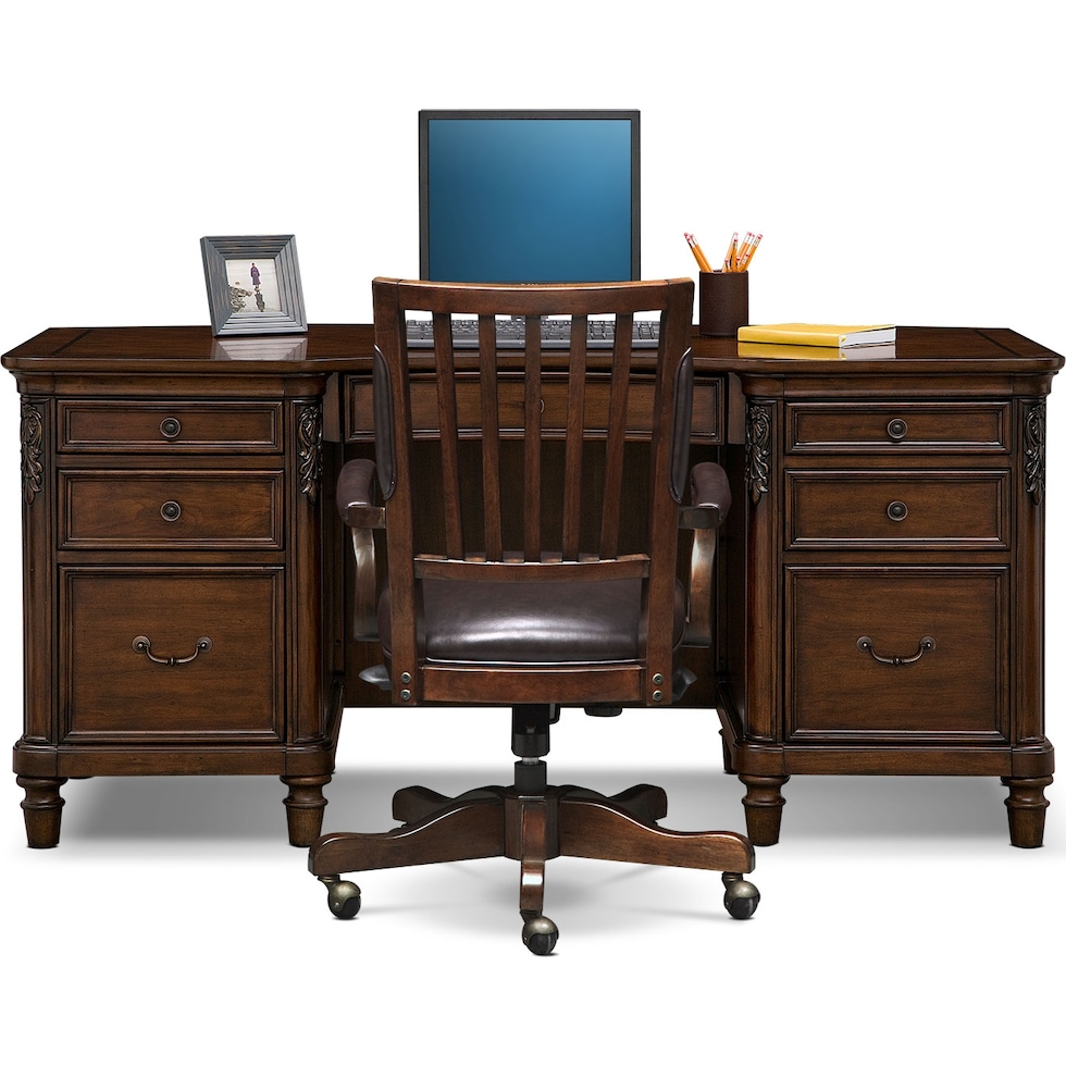 ashland dark brown  pc home office   