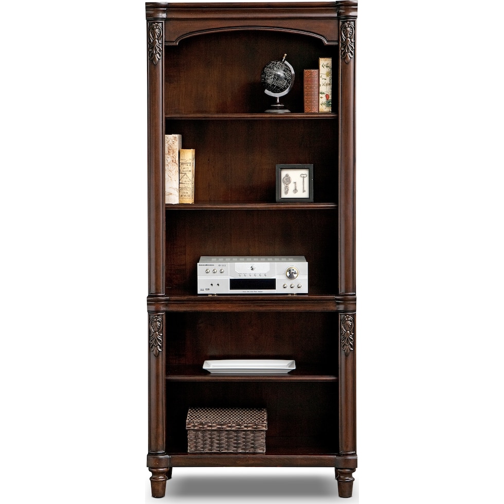 ashland dark brown bookcase   