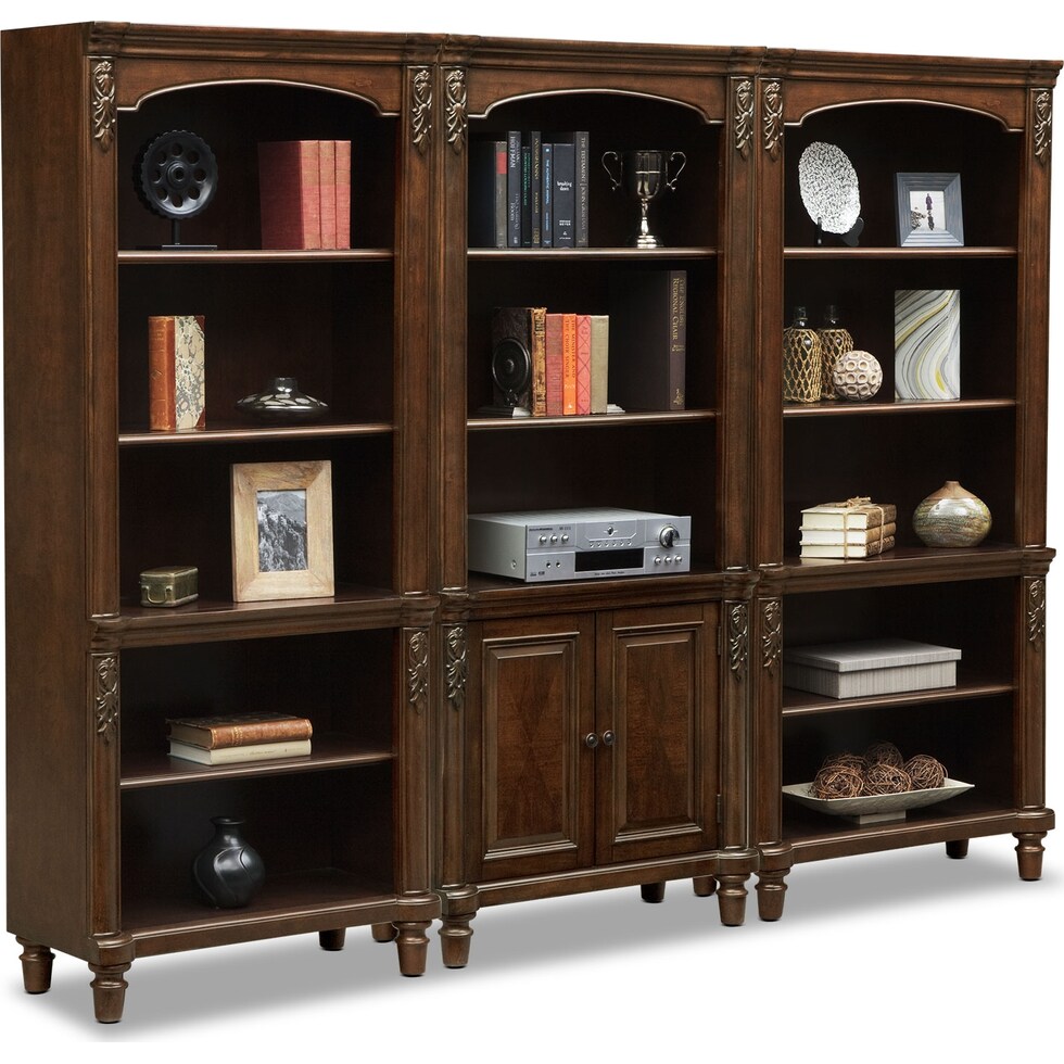 ashland dark brown bookcase   