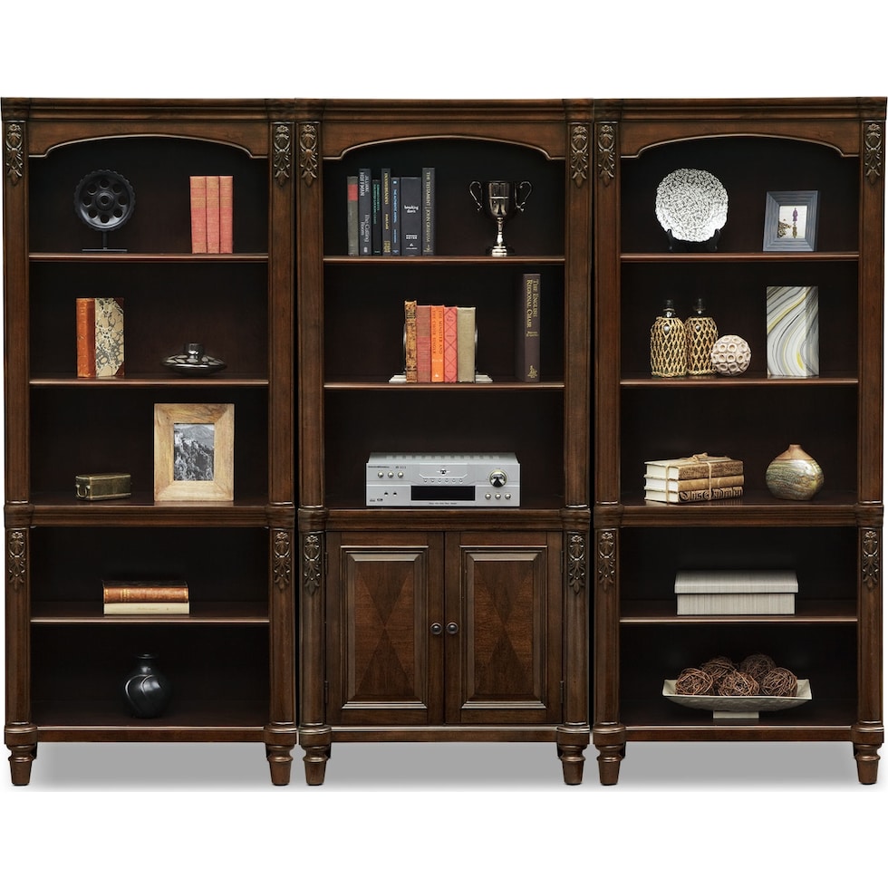 ashland dark brown bookcase   