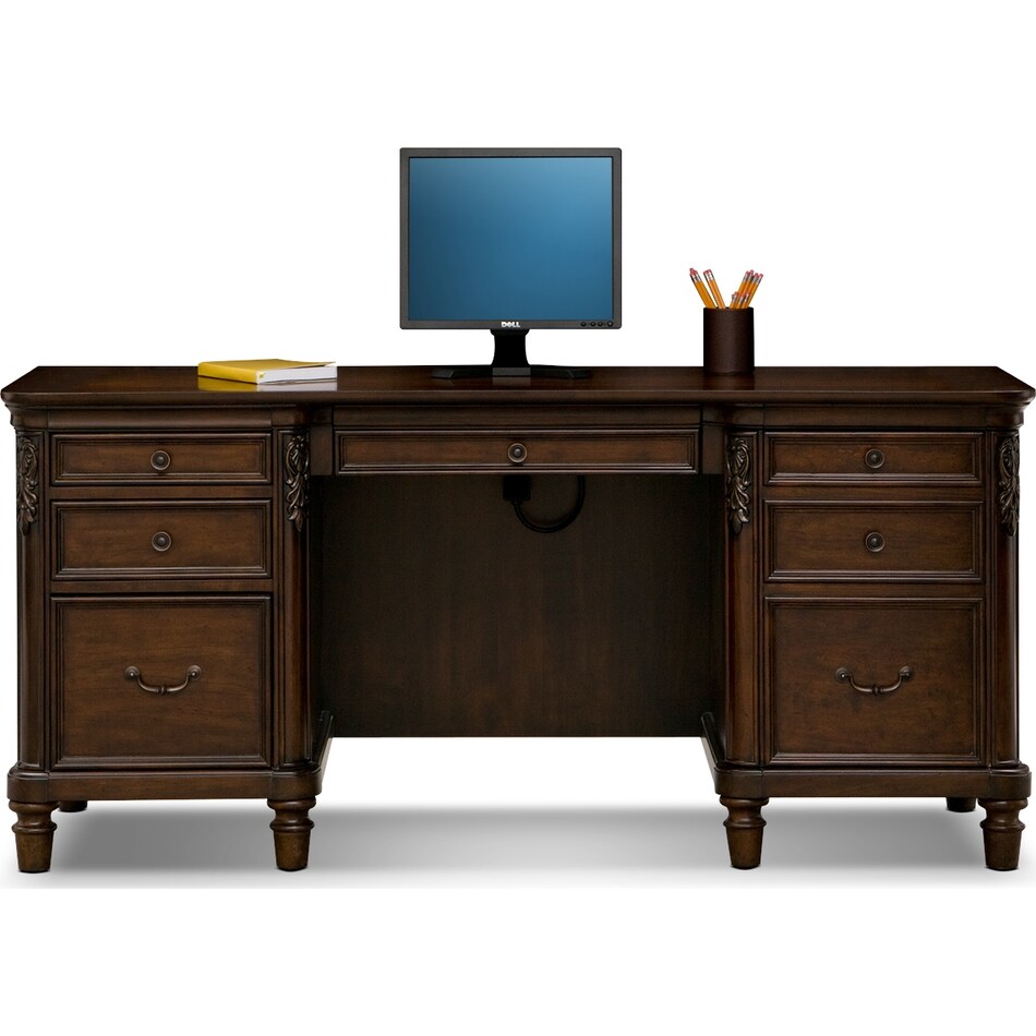 ashland dark brown desk   