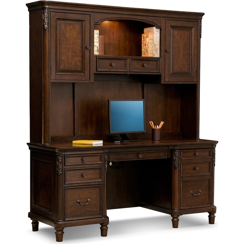 ashland dark brown desk   