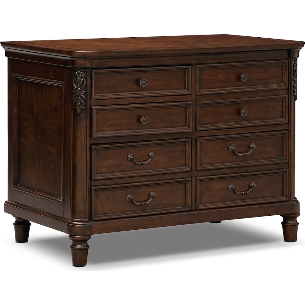 ashland dark brown file cabinet   