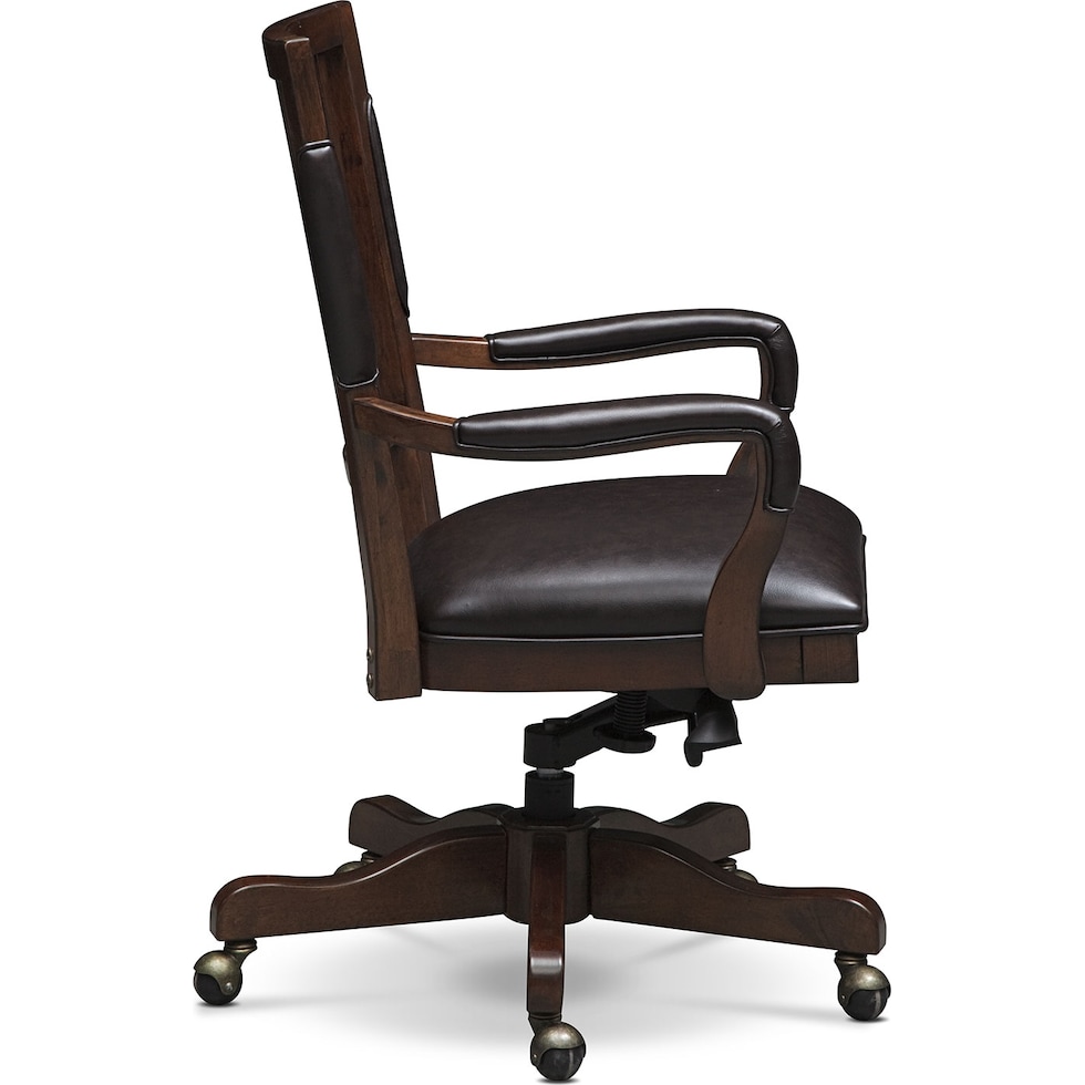 ashland dark brown office chair   