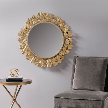 Ashlar Round Wall Mirror