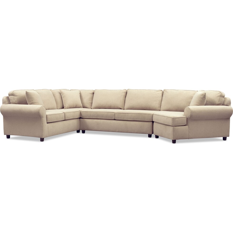 ashton light brown  pc sectional   