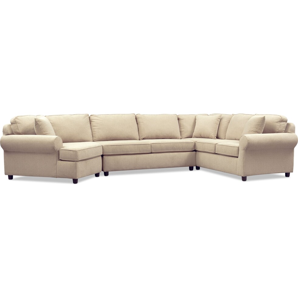 ashton light brown  pc sectional   