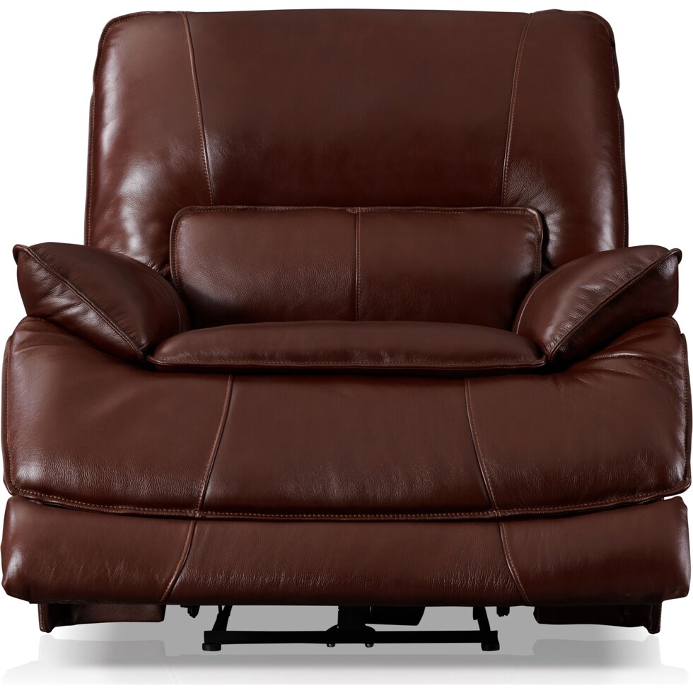 aston dark brown  pc power reclining living room   