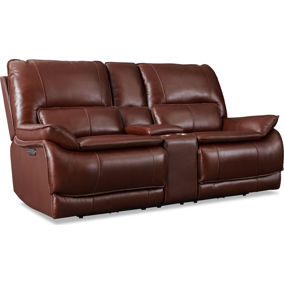 aston dark brown loveseat   