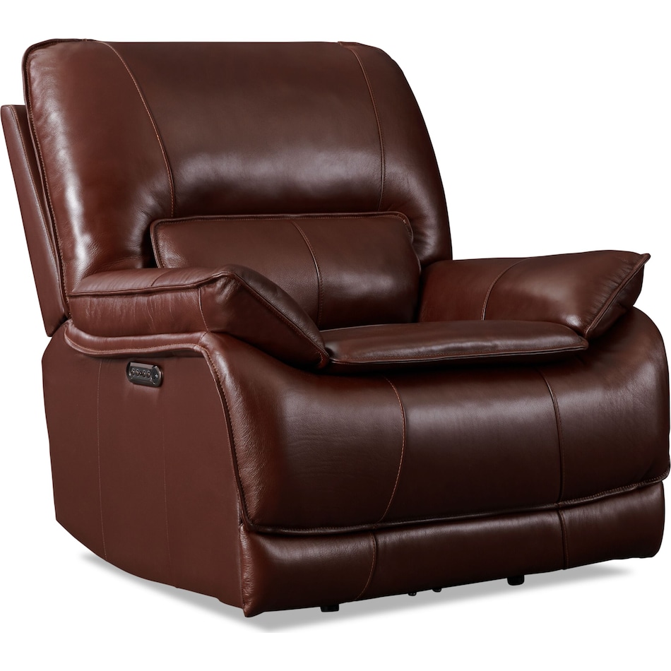 aston dark brown recliner   