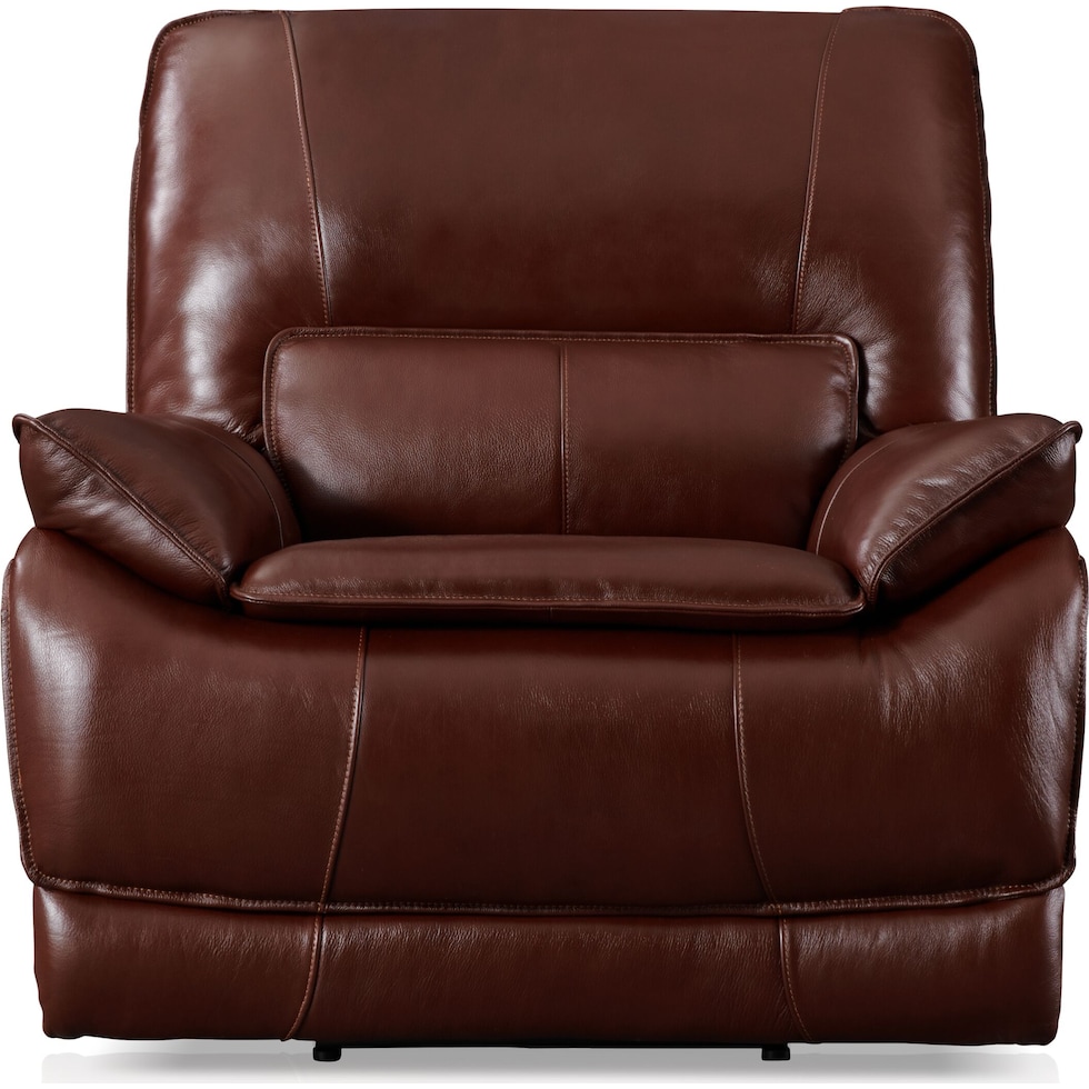 aston dark brown recliner   