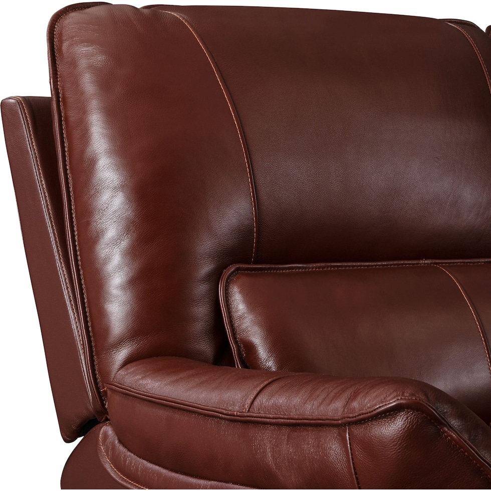 aston dark brown recliner   