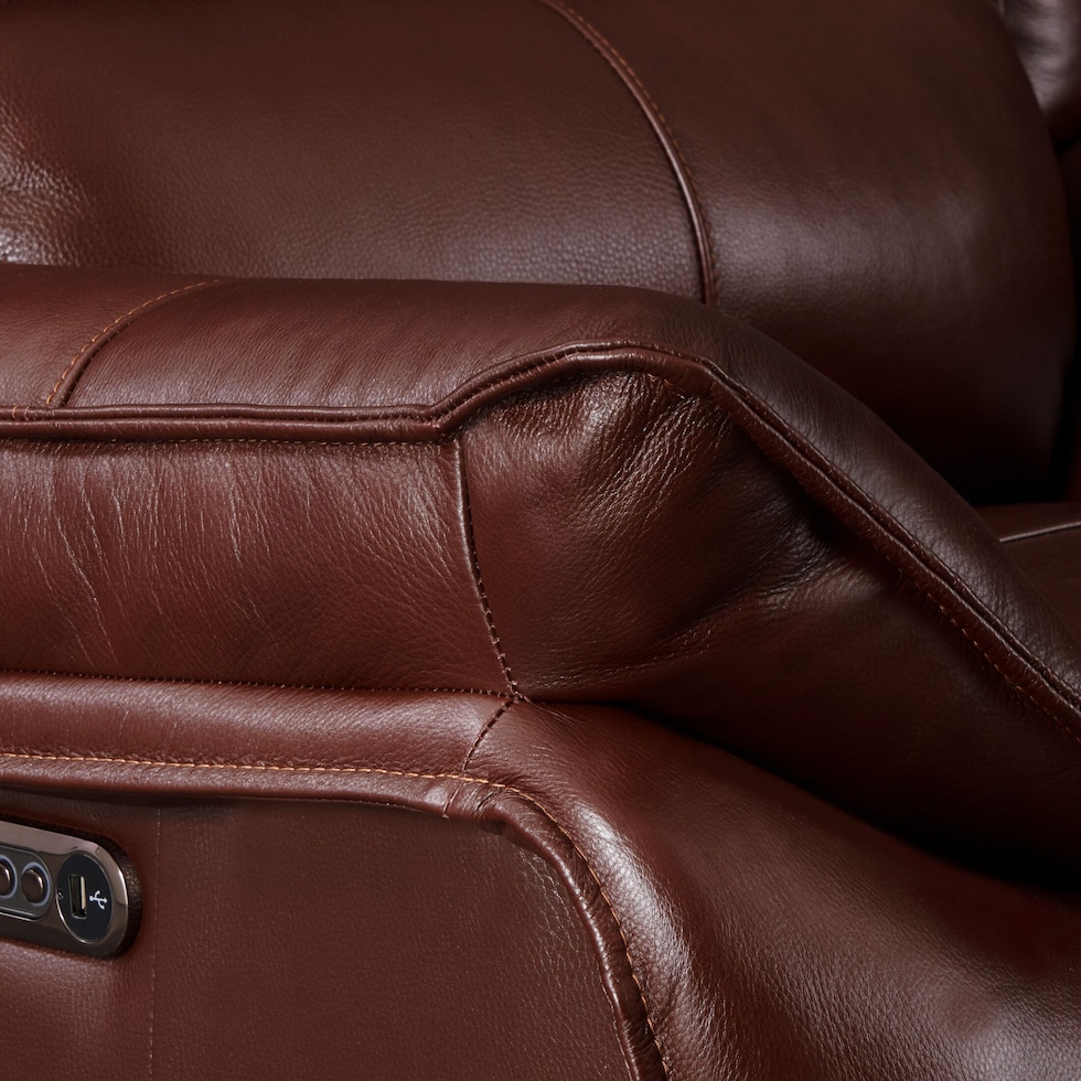 aston dark brown recliner   