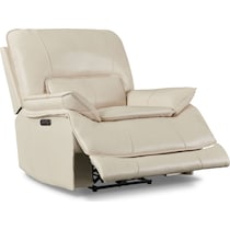 aston white recliner   