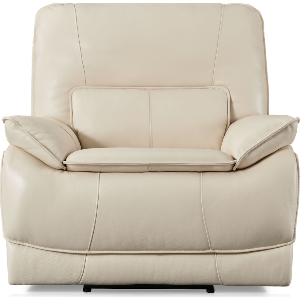 aston white recliner   