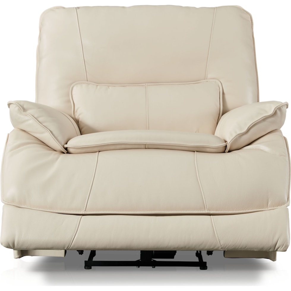 aston white recliner   