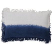 astor white and blue pillow   