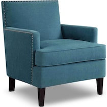 astrid blue accent chair   