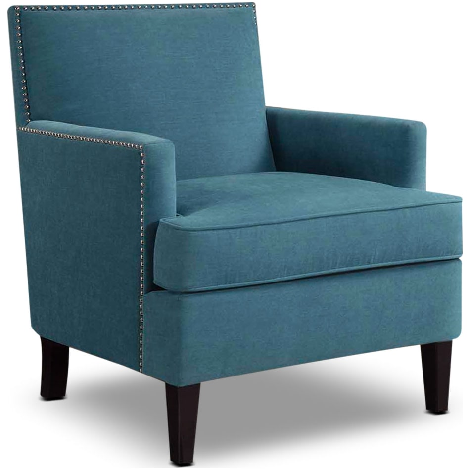 astrid blue accent chair   