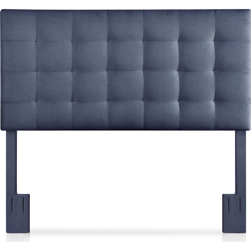 astrid blue full queen headboard   