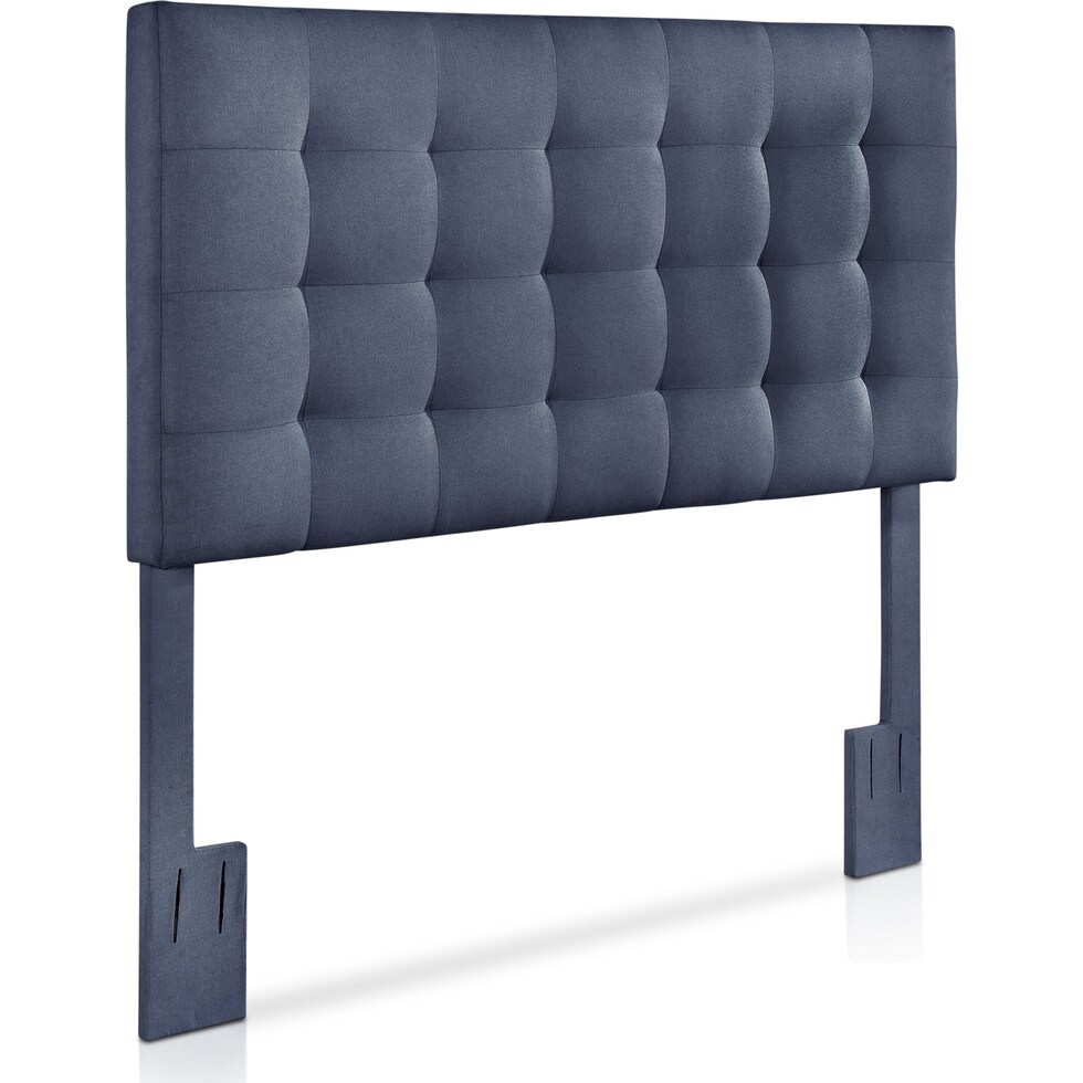 astrid blue full queen headboard   