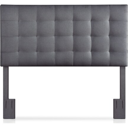 Astrid Full/Queen Upholstered  Headboard - Charcoal Gray