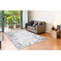 astro gray white area rug  x    