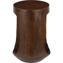 athalia dark brown accent table   