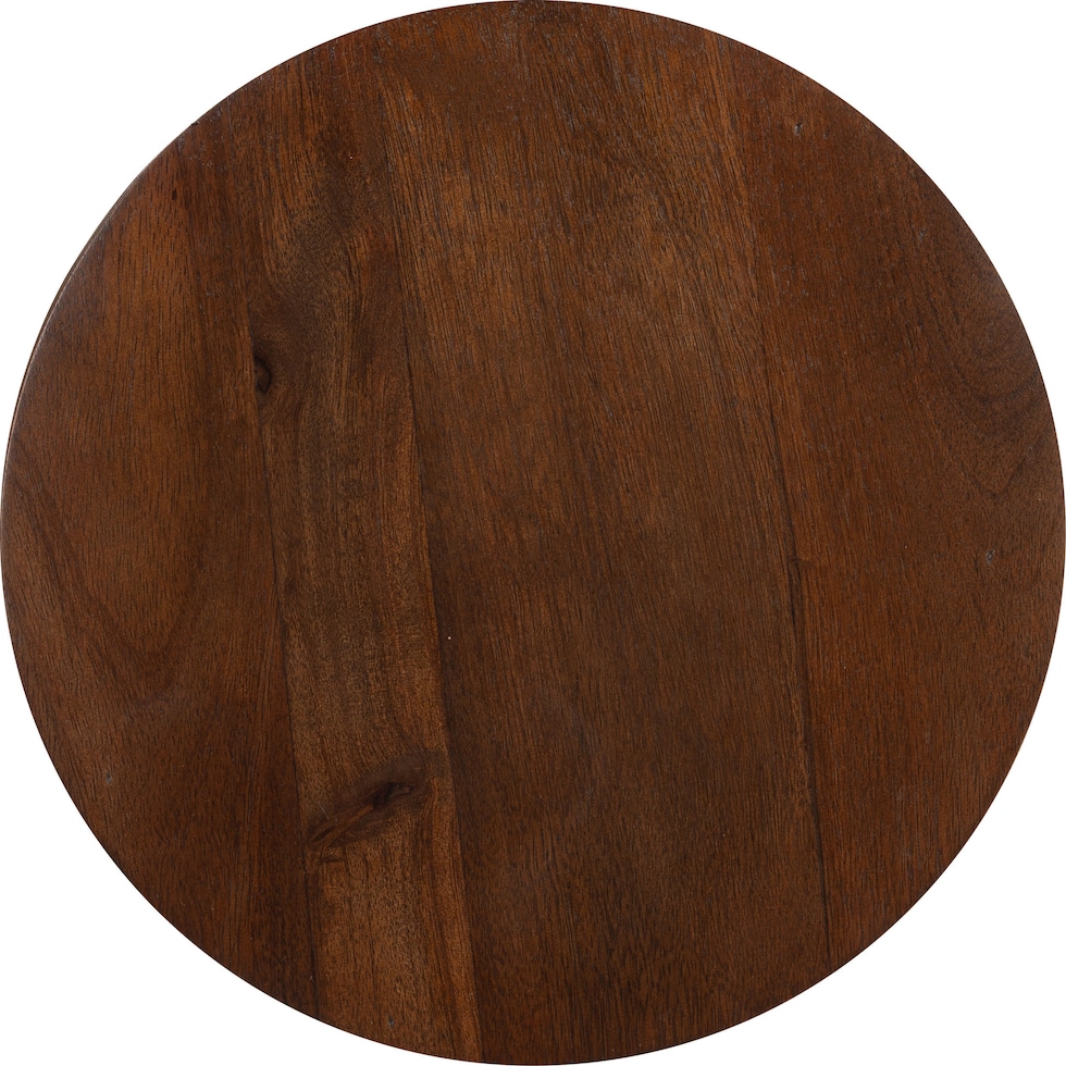 athalia dark brown accent table   