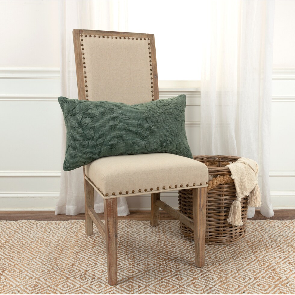 athena green pillow   