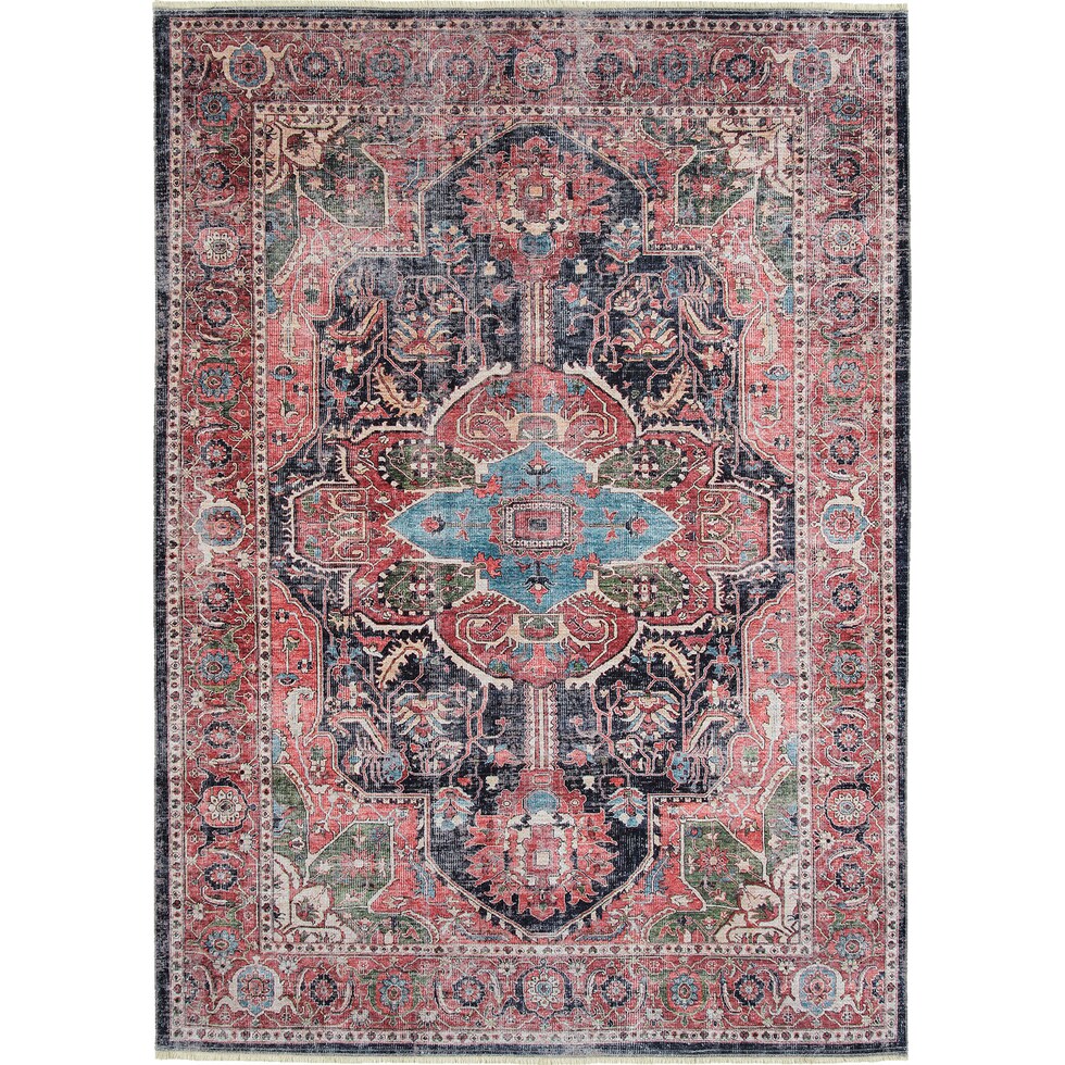 atticus red area rug  x    