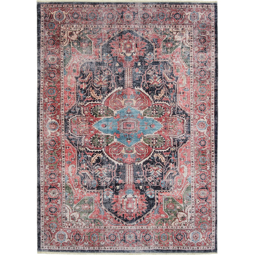 atticus red area rug  x    