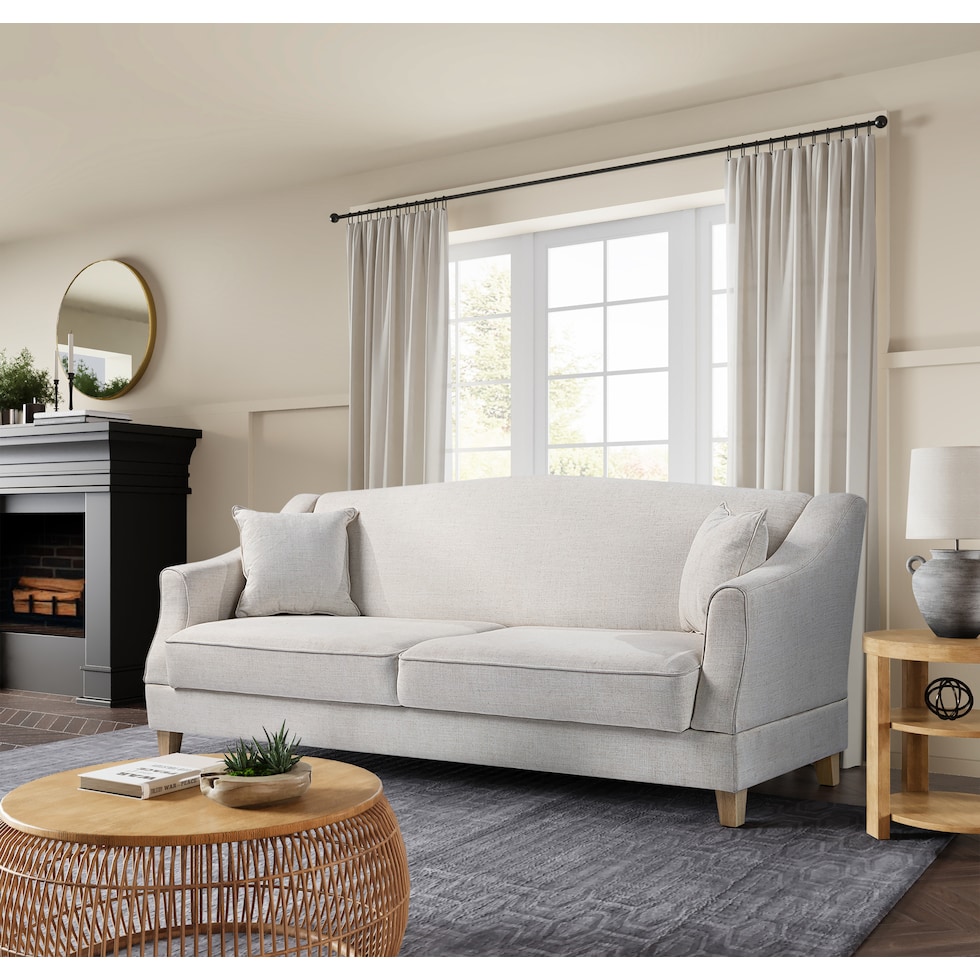 atwell white sofa bed   